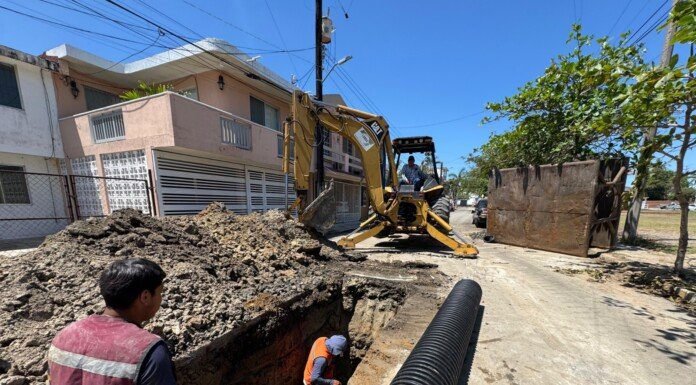 Estado avanza en obras de red sanitaria y atención a socavones en el sur de Tamaulipas