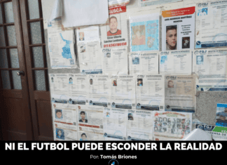 NI EL FUTBOL PUEDE ESCONDER LA REALIDAD