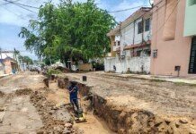 Avanza COMAPA SUR con la rehabilitación del drenaje sanitario en la colonia Jardín 20 de Noviembre