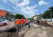 Avanza rehabilitación de colector sanitario en la zona norte de Tampico