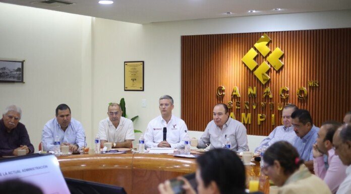Retos y resultados de COMAPA SUR, tema central en reunión con CANACO Tampico