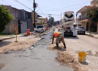 COMAPA Sur avanza con la rehabilitación de vialidades tras trabajos en redes hidrosanitarias