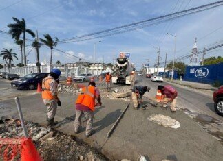 Avanza COMAPA Sur en la reposición de pavimentos en Tampico y Ciudad Madero