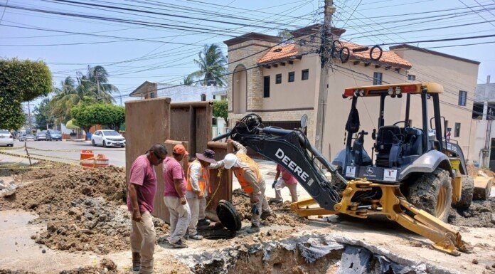 Comapa Sur avanza en la rehabilitación de la red sanitaria en Ciudad Madero