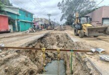 Se refuerzan trabajos de infraestructura sanitaria en la colonia Laguna de la Puerta