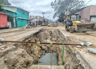 Se refuerzan trabajos de infraestructura sanitaria en la colonia Laguna de la Puerta