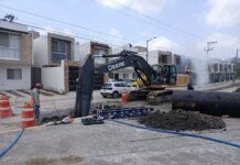 Continúan obras del programa PROAGUA para fortalecer la red hidráulica en Tampico